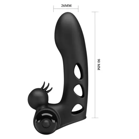 Orlando Funda de Dedo Vibrador Negro | Pretty Love