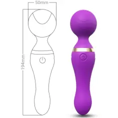 ARMONY - FREEZA MASAJEADOR & VIBRADOR CABEZA FLEXIBLE VIOLETA 2