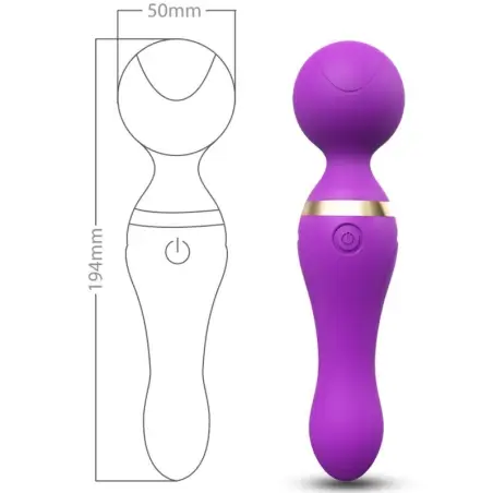 Freeza Masajeador & Vibrador Cabeza Flexible Violeta
