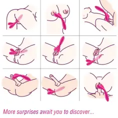 ARMONY - Y-WAND MASAJEADOR & VIBRADOR CABEZA DOBLE FUCSIA 2