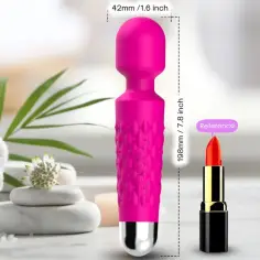 ARMONY - POSTMAN MASAJEADOR & VIBRADOR CABEZA FLEXIBLE FUCSIA 2