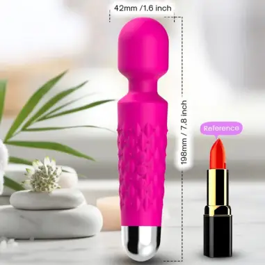Postman Masajeador & Vibrador Cabeza Flexible Fucsia