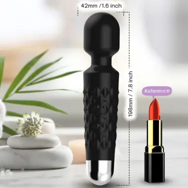 Postman Masajeador & Vibrador Cabeza Flexible Negro | Armony
