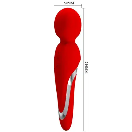 Walter Vibrador Wand Rojo - 7 Funciones | Pretty Love