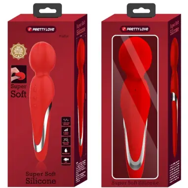 Walter Vibrador Wand Rojo - 7 Funciones | Pretty Love