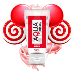 AQUA TRAVEL - LUBRICANTE BASE AGUA SABOR PIRULETA - 50 ML AQUA TRAVEL