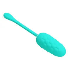 PRETTY LOVE - HUEVO VIBRADOR CON TEXTURA MARINA RECARGABLE VERDE AGUA 2