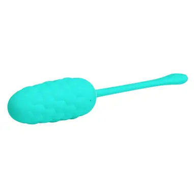 Huevo Vibrador con Textura Marina Recargable Verde Agua