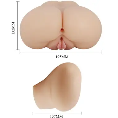 Vagina y Ano Realísticos Vibrador Luna | Crazy Bull