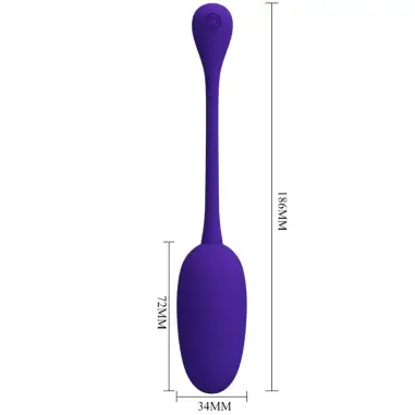 Knucker Huevo Vibrador Recargable Lila | Pretty Love