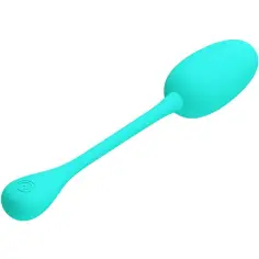 PRETTY LOVE - KNUCKER HUEVO VIBRADOR RECARGABLE VERDE AGUA 2