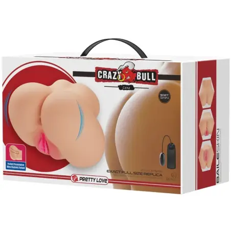 Vagina y Ano Realísticos Vibrador Luna | Crazy Bull