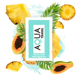 AQUA TRAVEL - LUBRICANTE BASE AGUA SABOR FRUTAS TROPICALES 6 ML AQUA TRAVEL