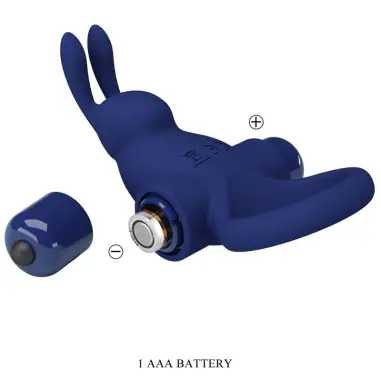 Jiro Anillo Rabbit con Vibración Azul | Pretty Love