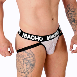 MACHO - MX26X1 JOCK REJILLA BLANCO S MACHO UNDERWEAR 2