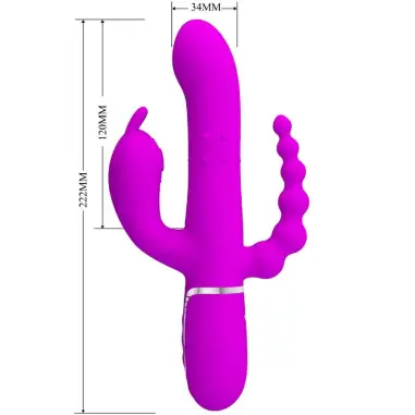 Cammy Triple Vibrador Multifunción 4 en 1 Rosa | Pretty Love