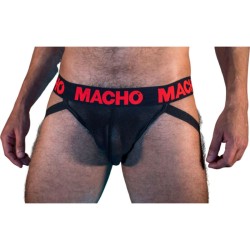 MACHO - MX26X2 JOCK NEGRO/ROJO M MACHO UNDERWEAR