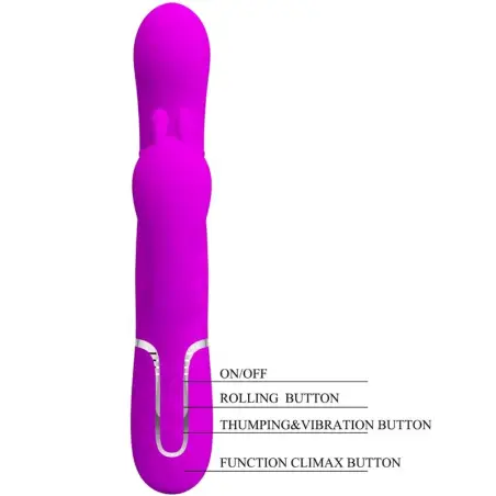 Cammy Triple Vibrador Multifunción 4 en 1 Rosa | Pretty Love