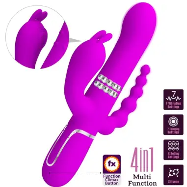 Cammy Triple Vibrador Multifunción 4 en 1 Rosa | Pretty Love