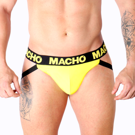 MACHO - MX25A JOCK AMARILLO LYCRA XL MACHO UNDERWEAR