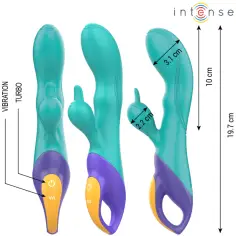 INTENSE - FRED VIBRADOR RECARGABLE RABBIT AZUL 2