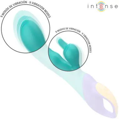 Fred Vibrador Recargable Rabbit Azul - Sumergible | Intense