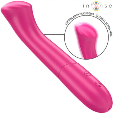 Paty Vibrador 19 cm Flexible 10 Vibraciones Modelo 2 Rosa