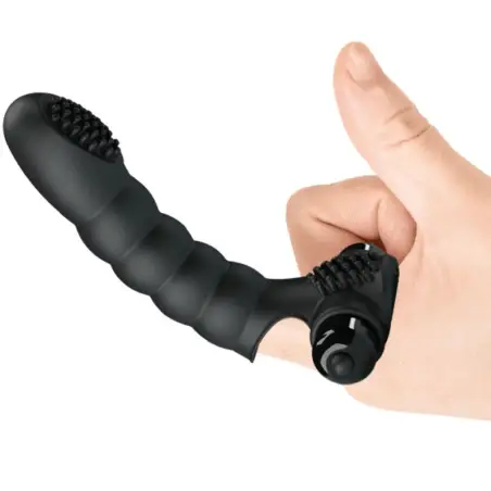 Alexander Vibrador de Dedo 10 Vibraciones Negro - 10 Modos