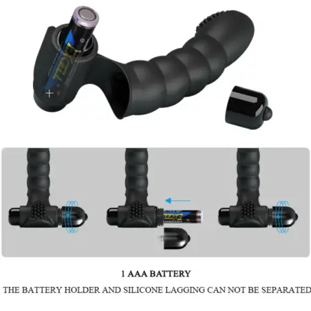 Alexander Vibrador de Dedo 10 Vibraciones Negro - 10 Modos