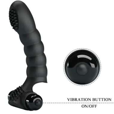 Alexander Vibrador de Dedo 10 Vibraciones Negro - 10 Modos