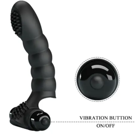 Alexander Vibrador de Dedo 10 Vibraciones Negro - 10 Modos