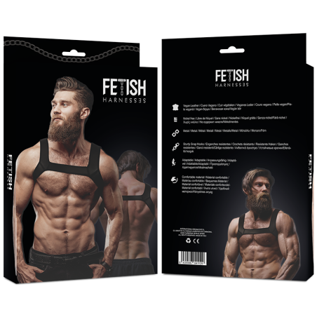 FETISH SUBMISSIVE ATTITUDE - ARNÉS NEOPRENO PECHO HOMBRE TALLA L 