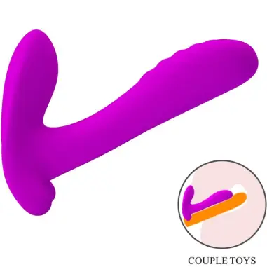 Masajeador & Vibrador 12 Vibraciones Control Remoto Morado