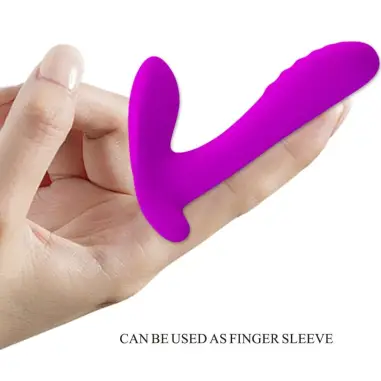 Masajeador & Vibrador 12 Vibraciones Control Remoto Morado