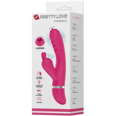 Phoenix Vibrador Rabbit Multifunción Rosa | Pretty Love