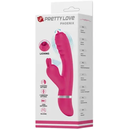Phoenix Vibrador Rabbit Multifunción Rosa | Pretty Love