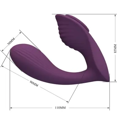 Franz Masajeador & Vibrador APP Gratutita Morado
