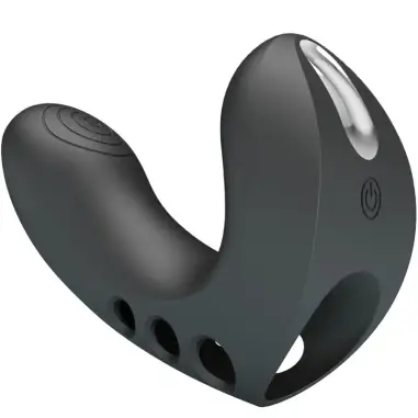 Camelia Vibrador de Dedo 7 Vibraciones Negro | Pretty Love