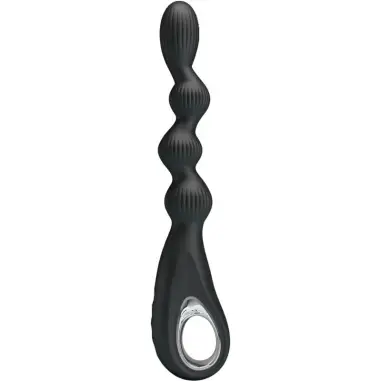 PRETTY LOVE - FEDERER VIBRADOR ANAL 12 VIBRACIONES NEGRO