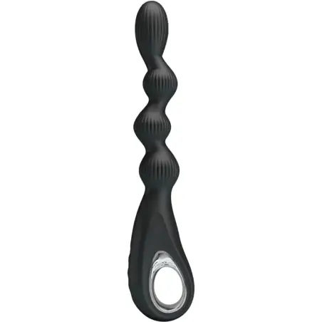 PRETTY LOVE - FEDERER VIBRADOR ANAL 12 VIBRACIONES NEGRO