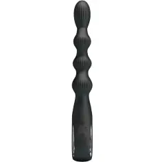 PRETTY LOVE - FEDERER VIBRADOR ANAL 12 VIBRACIONES NEGRO 2