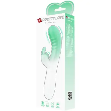 Cerberus Vibrador Rabbit 3O Vibraciones Verde | Pretty Love