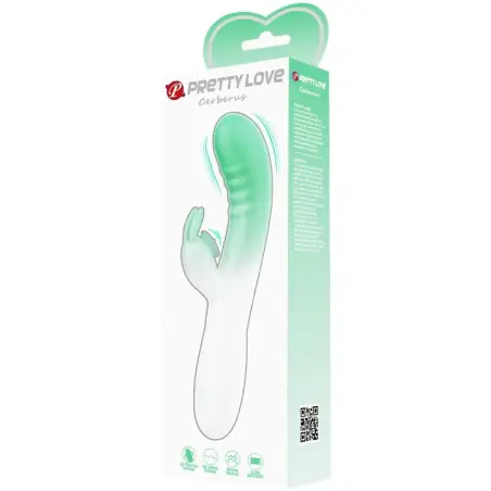 Cerberus Vibrador Rabbit 3O Vibraciones Verde | Pretty Love