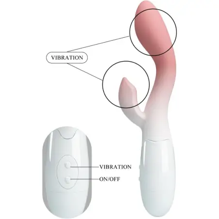 Brighty Vibrador Punto G + Estimulador Clítoris - 30 Modos