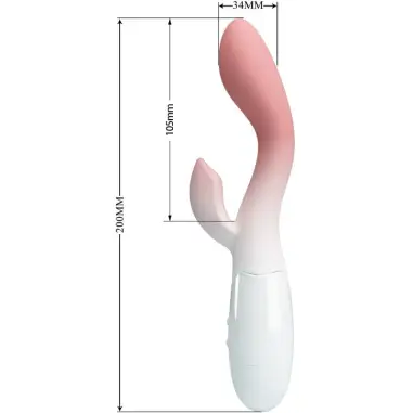 Brighty Vibrador Punto G + Estimulador Clítoris - 30 Modos