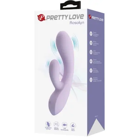 Rosolyn Vibrador Rabbit 10 Vibraciones Morado | Pretty Love
