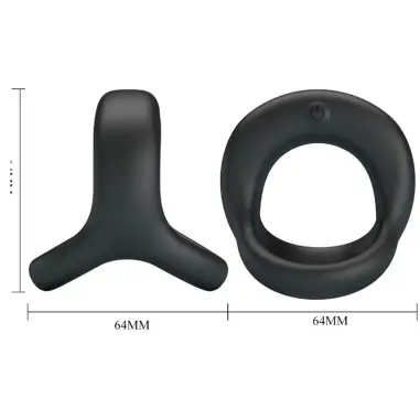 Elliott Anillo Vibrador Negro - 10 Modos | Pretty Love