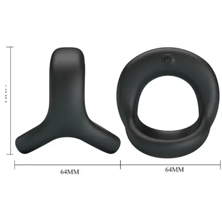 Elliott Anillo Vibrador Negro - 10 Modos | Pretty Love