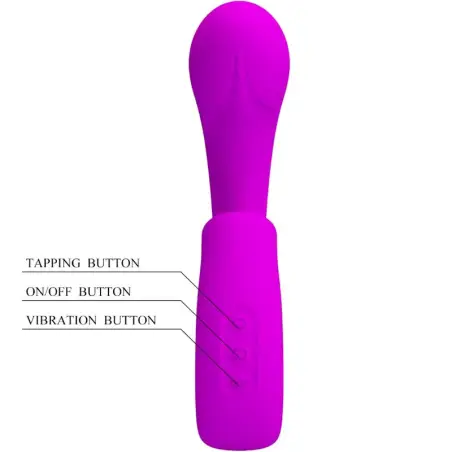 Sibel Vibrador Punto G + Estimulador Clítoris 10 Vibraciones