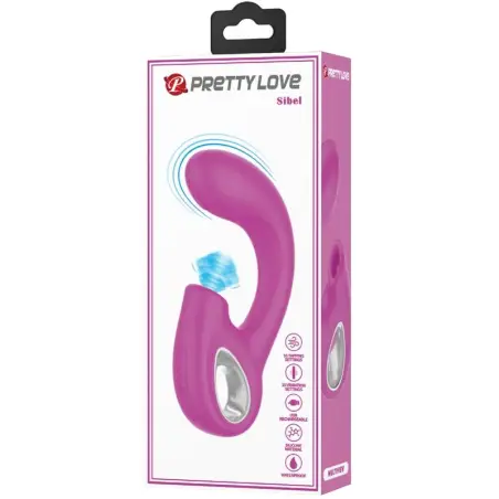 Sibel Vibrador Punto G + Estimulador Clítoris 10 Vibraciones